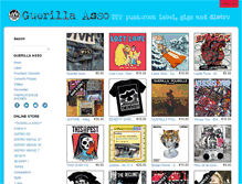 Tablet Screenshot of guerilla-asso.com